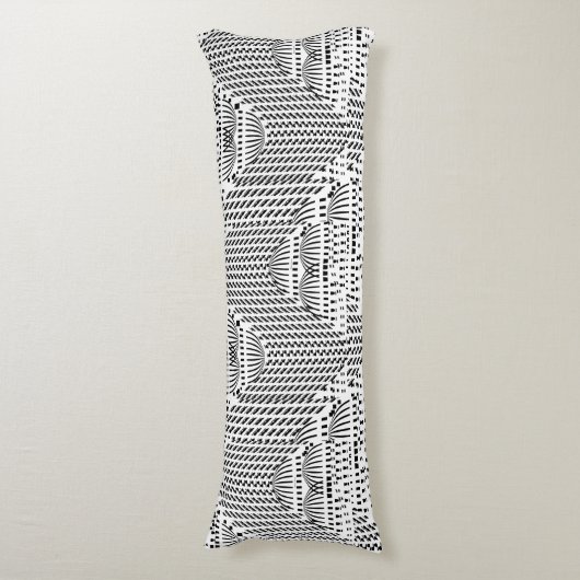 ACCENT ZWART EN WIT KOEPELS LICHAAMSKUSSEN (Voorkant Verticaal)