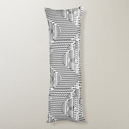 ACCENT ZWART EN WIT KOEPELS LICHAAMSKUSSEN (Achterkant (Verticaal))