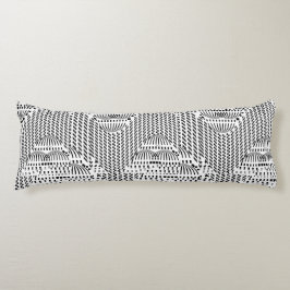 ACCENT ZWART-WIT WAVY LICHAAMSKUSSEN