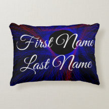 Accented Triangle Geometric Accent Parody Pillow