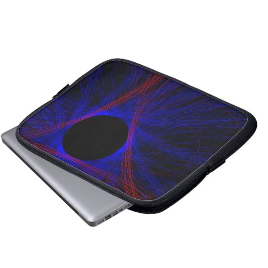 Accented Triangle Geometric Electronics Bag Laptop Sleeve (Voorkant onderkant)