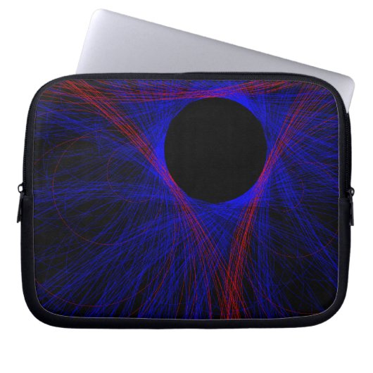 Accented Triangle Geometric Electronics Bag Laptop Sleeve (Voorkant)