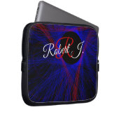 Accented Triangle Geometric Electronics Bag Laptop Sleeve (Voorkant Rechts)