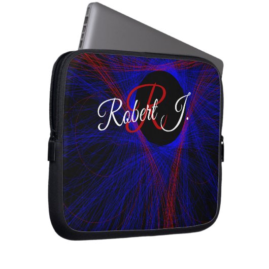 Accented Triangle Geometric Electronics Bag Laptop Sleeve (Voorkant Rechts)