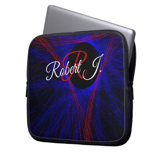 Accented Triangle Geometric Electronics Bag Laptop Sleeve (Voorkant Links)