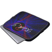 Accented Triangle Geometric Electronics Bag Laptop Sleeve (Voorkant onderkant)