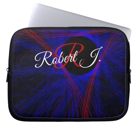 Accented Triangle Geometric Electronics Bag Laptop Sleeve (Voorkant)