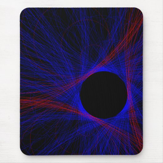 Accented Triangle Geometric Mouse Pad Muismat (Voorkant)