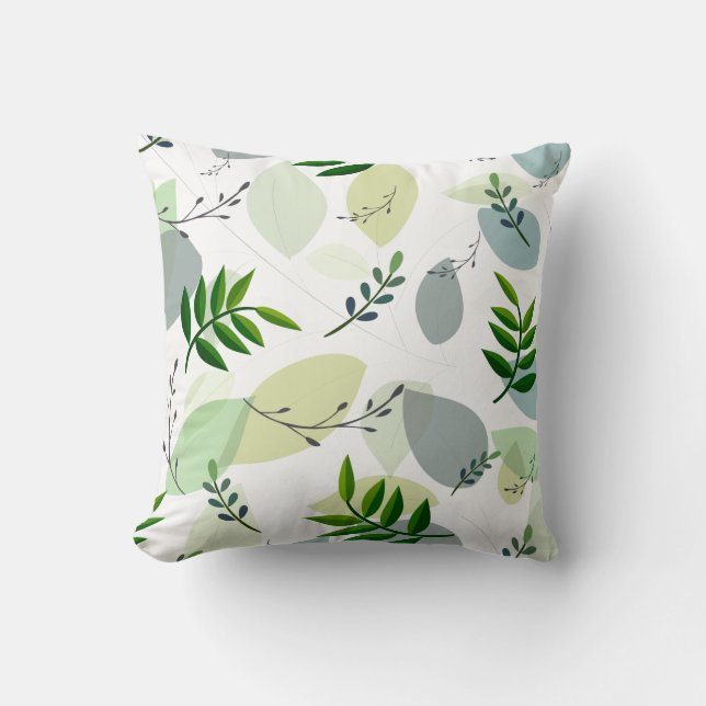 Accentkussen - Botanische print Kussen (Voorkant)