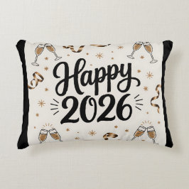 Accentkussen-Gelukkig Nieuwjaar 2026 Accent Kussen