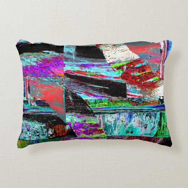 Accentkussen – Neon Pulse Accent Kussen (Voorkant)