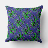 Accentstruik decoratief diepblauw kussen (Voorkant)