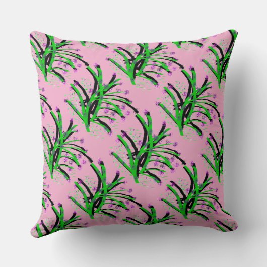 Accentstruik decoratief roze kussen (Achterkant)