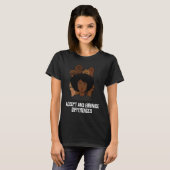 Accept And Embrace Differences Curly Afro Melanin T-shirt (Voorkant volledig)