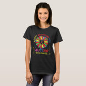 Accept Understand Love Autism Awareness Rainbow Su T-shirt (Voorkant volledig)