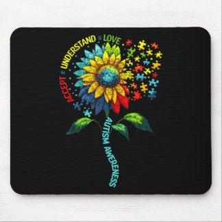 Accept Understand Love Sunflower Autism Awareness Muismat