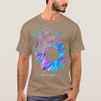 Accept Understand Love Sunflower Autism Awareness T-shirt