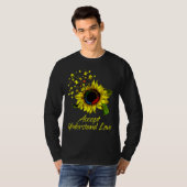 Accept Understand Love Sunflower Autism Awareness T-shirt (Voorkant volledig)