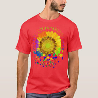 Accept Understand Love Sunflower Autism Awareness T-shirt