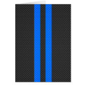 Acceptabele blauwe koolstofvezel-racestrips (Voorkant)