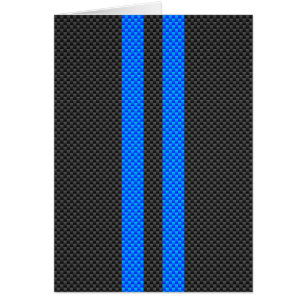 Acceptabele blauwe koolstofvezel-racestrips