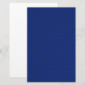 Acceptabele blauwe koolstofvezel zoals afdrukopdra briefpapier (Voorkant / Achterkant)