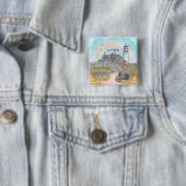 Acceptance Vuurtoren Vierkante Button 5,1 Cm (In situ)