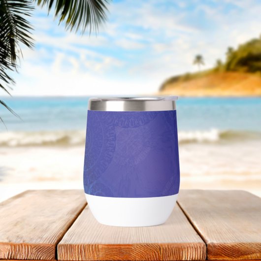 Acceptatie | Blauw Indigo Paars Boho Medaillons (Strand)