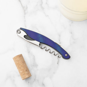 Acceptatie Blauwe Indigo Paarse Shibori Patroon Kurkentrekker