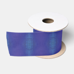 Acceptatie   Blauwe Indigo Paarse Shibori Patroon Satijnen Lint