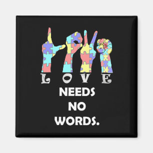 Acceptatie citaat Asl Liefde heeft geen woorden  Magneet