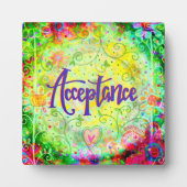 Acceptatie  Floral Inspirivity Ezel Fotoplaat (Voorkant)