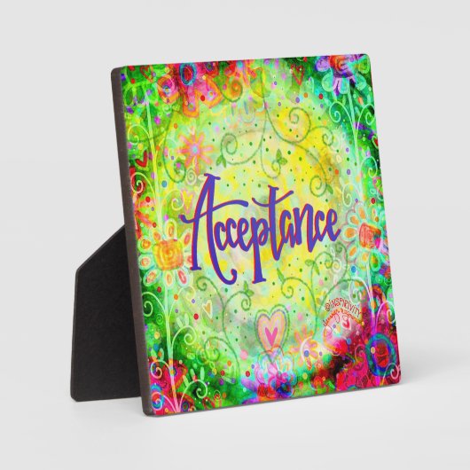 Acceptatie  Floral Inspirivity Ezel Fotoplaat (Voorkant)