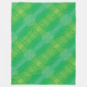 Acceptatie | Geel Groen Blauw Boho Medaillons Fleece Deken (Voorkant)