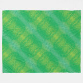 Acceptatie | Geel Groen Blauw Boho Medaillons Fleece Deken (Voorkant (Horizontaal))