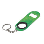 Acceptatie | Geel Groen Blauw Boho Medaillons Mini Flessenopener (Voorkant Gekanteld)