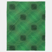 Acceptatie | Groene Meditatie Medaillons Fleece Deken (Voorkant)