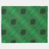 Acceptatie | Groene Meditatie Medaillons Fleece Deken (Voorkant (Horizontaal))