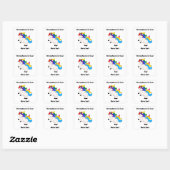 Acceptatie Is Cool Vierkante Sticker (Vel)