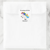 Acceptatie Is Cool Vierkante Sticker (Tas)