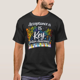 Acceptatie Is De Sleutel Autism Awareness Maand Le T-shirt