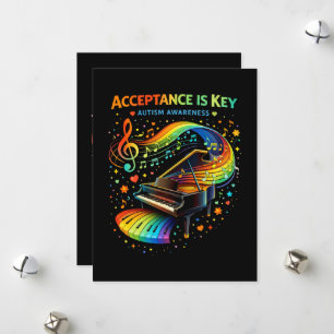 Acceptatie Is De Sleutel Autisme Bewustzijn Feestdagenkaart