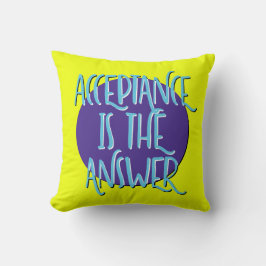 Acceptatie is de slogan voor het terugwinnen van a kussen