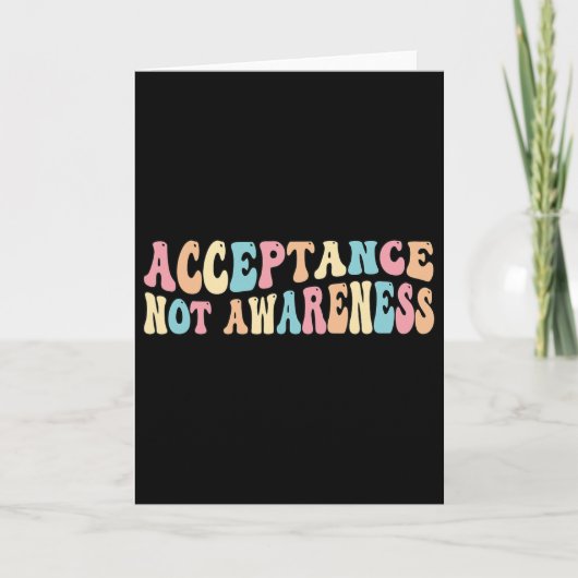 Acceptatie Neurodiversiteit Autisme Neurodivergent Kaart (Voorkant)