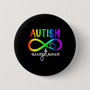 Acceptatie Oneindigheid Wapenautisme Bewustmakings Ronde Button 5,7 Cm