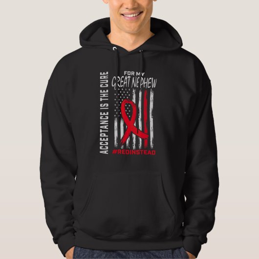 Acceptatie Redin plaats van Red in plaats van Auti Hoodie (Voorkant)