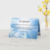 Acceptatie van de sympathiekaart voor grief kaart (Gele Bloem)