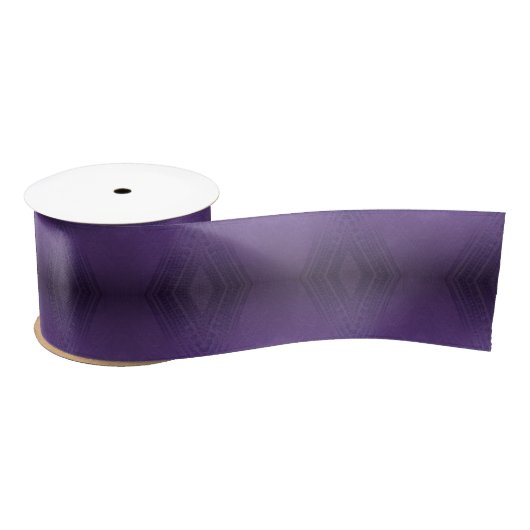 Acceptatie | Violet Eclectisch Boho Patroon Satijnen Lint (Spoel)