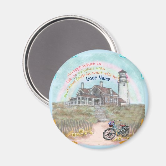 Acceptatie Vuurtoren rond Magneet (Voorkant / Achterkant)