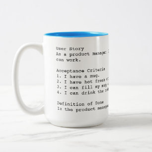 Acceptatiecriteria voor gebruikersartikelen: mok P